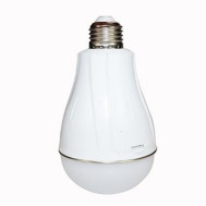 20 Watt Inverter Rechargeable Emergency LED Bulb Silver Ring For Home 