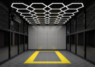 SS-HX-C204 Hexagon LED Garage Light Detailing Studio Lights For Car Detailing